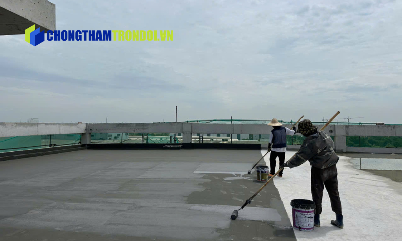 Chống thấm sân thượng tại phường Ba Đình
