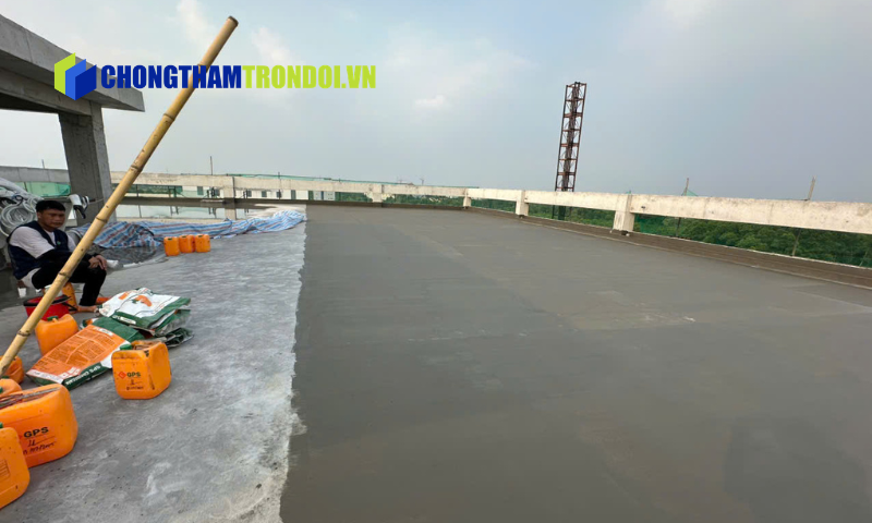 Chống thấm sân thượng tại phường Ba Đình