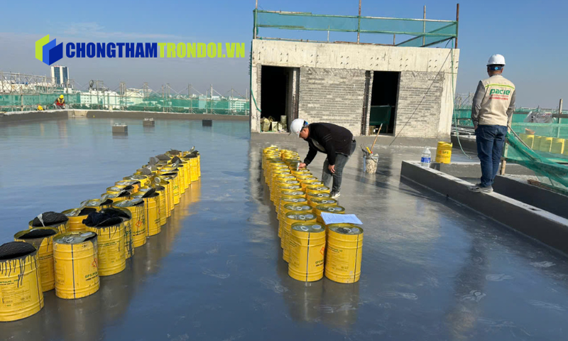 Chống thấm sân thượng tại phường Ba Đình
