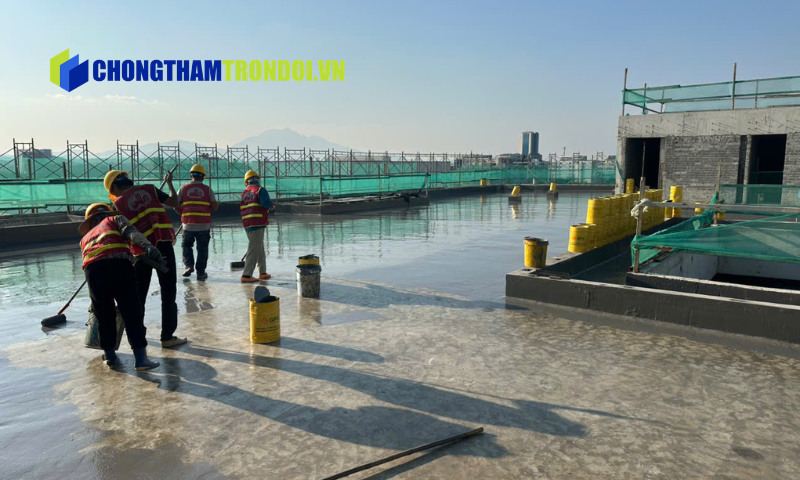 Chống thấm sân thượng tại phường Ba Đình
